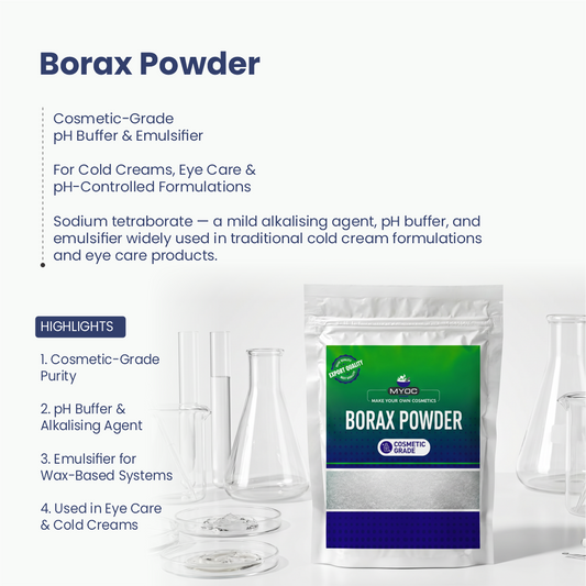 Borax Powder powder for cosmetic and personal care formulations