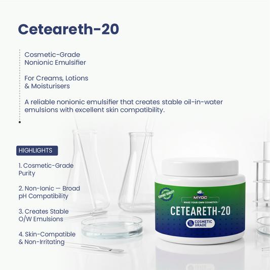 Ceteareth-20 ingredient for cosmetic and personal care formulations