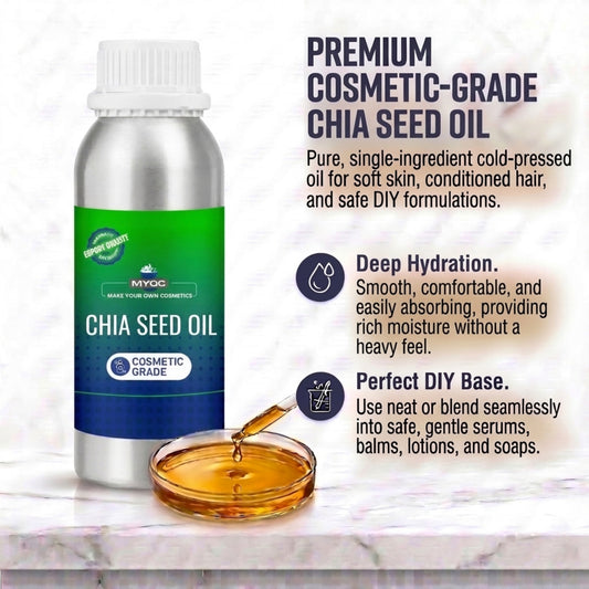 Chia Seed Oil for cosmetic and personal care formulations