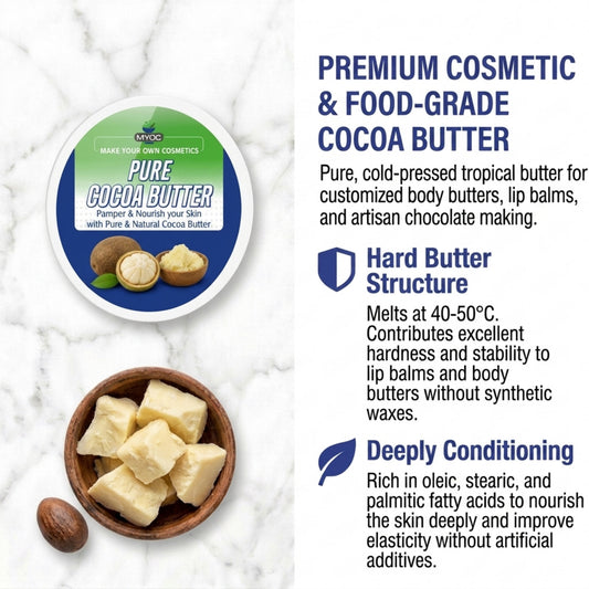 Cocoa Butter for creams balms and body care formulations