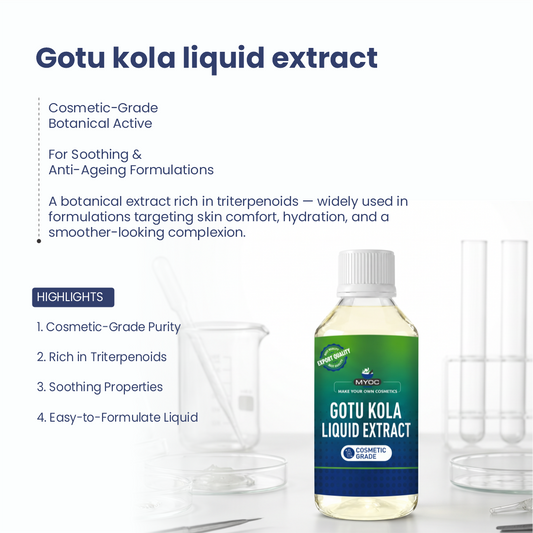 Gotu kola Extract botanical ingredient for cosmetic formulations