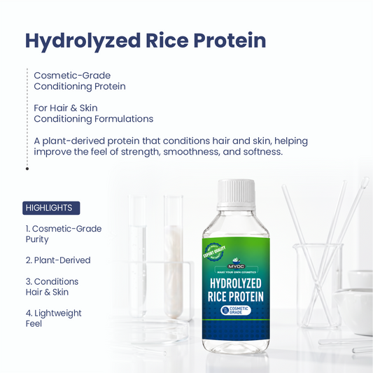 Hydrolyzed Rice Protein protein ingredient for hair and skin care formulations