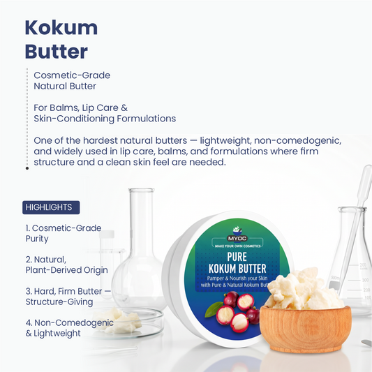 Kokum Butter for creams balms and body care formulations