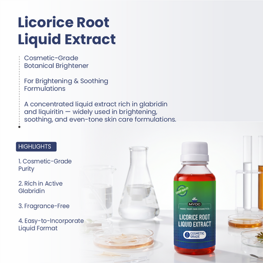 Licorice Root Extract botanical ingredient for cosmetic formulations