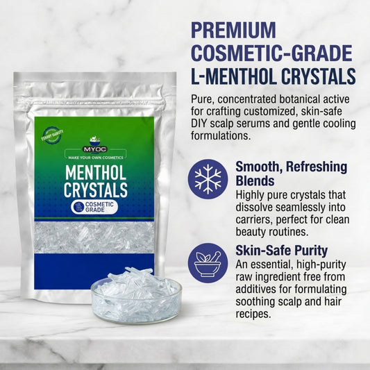 Menthol Crystals powder for cosmetic and personal care formulations
