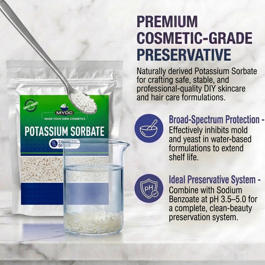 Potassium Sorbate preservative ingredient for cosmetic formulations