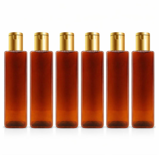 Amber PET Flip Top Bottles – 200 ml