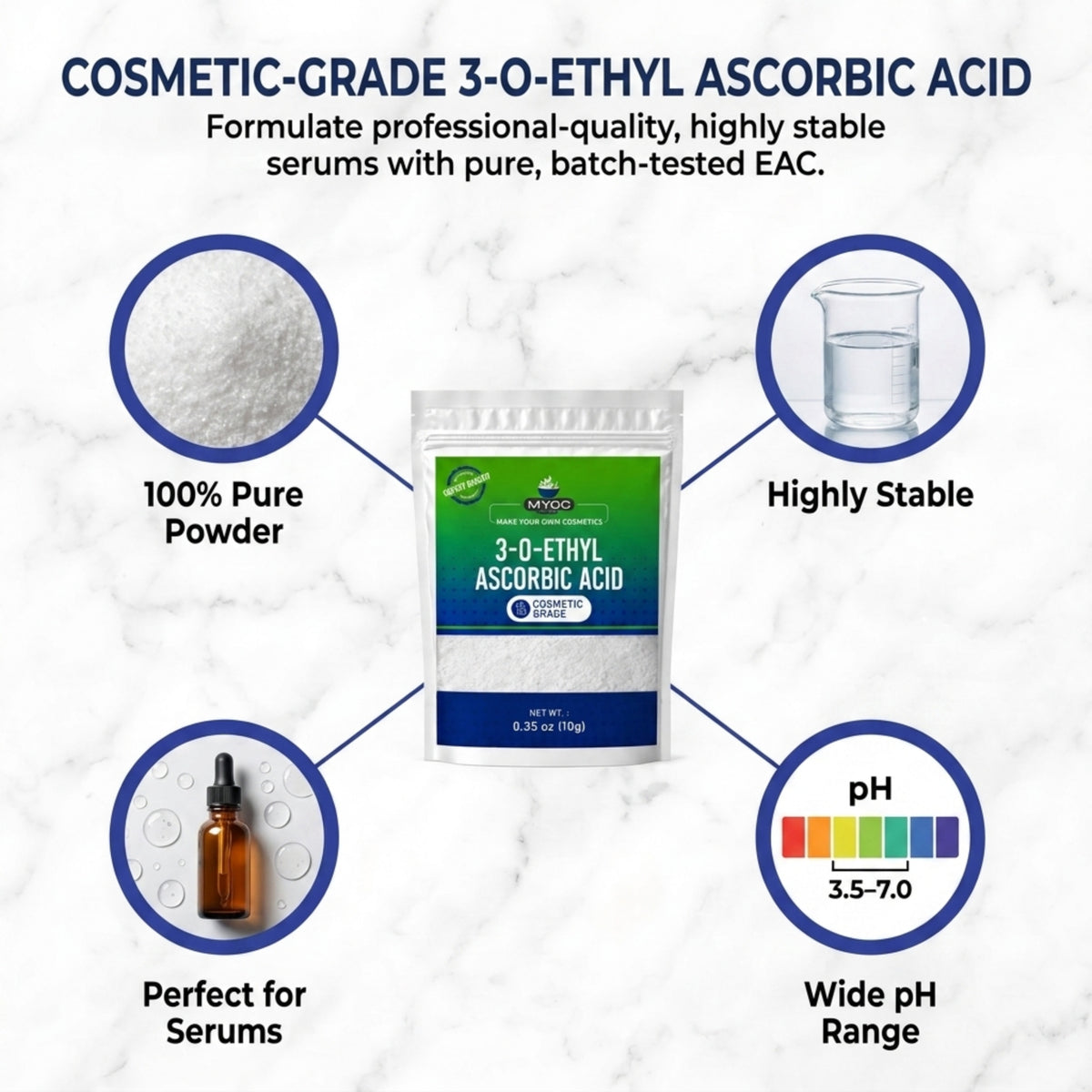 3-O-Ethyl Ascorbic Acid for Serum and Cream formulations