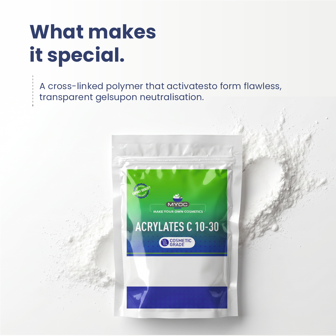 Acrylates C10-30 Cosmetic Ingredient for Clear Gel formulations