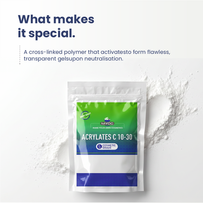 Acrylates C10-30 Cosmetic Ingredient for Clear Gel formulations