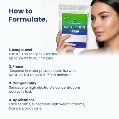 How to Use Acrylates C10-30 in Cosmetic formulations