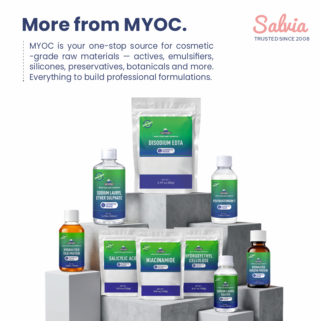 Cosmetic Grade Raw Materials for Professional formulations