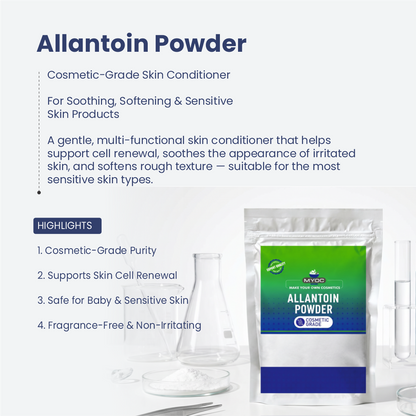 Allantoin Powder Cosmetic Grade Skin Conditioner for Skincare formulations