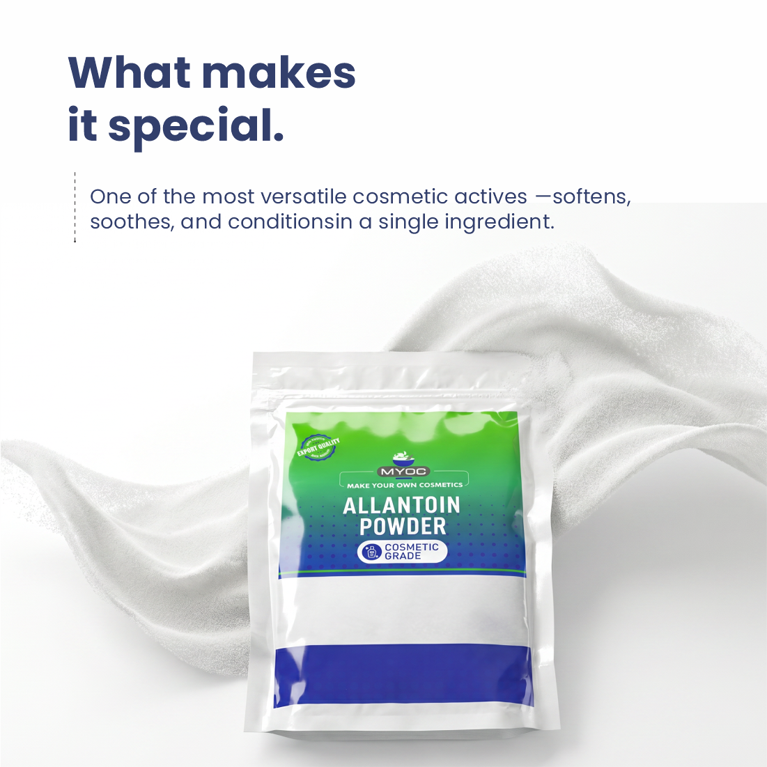 Allantoin Powder for Soothing Softening and Skin Conditioning