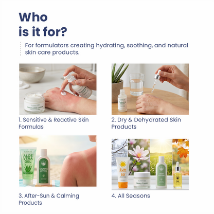 Aloe Vera Juice for Sensitive Dry Dehydrated and After Sun Skincare