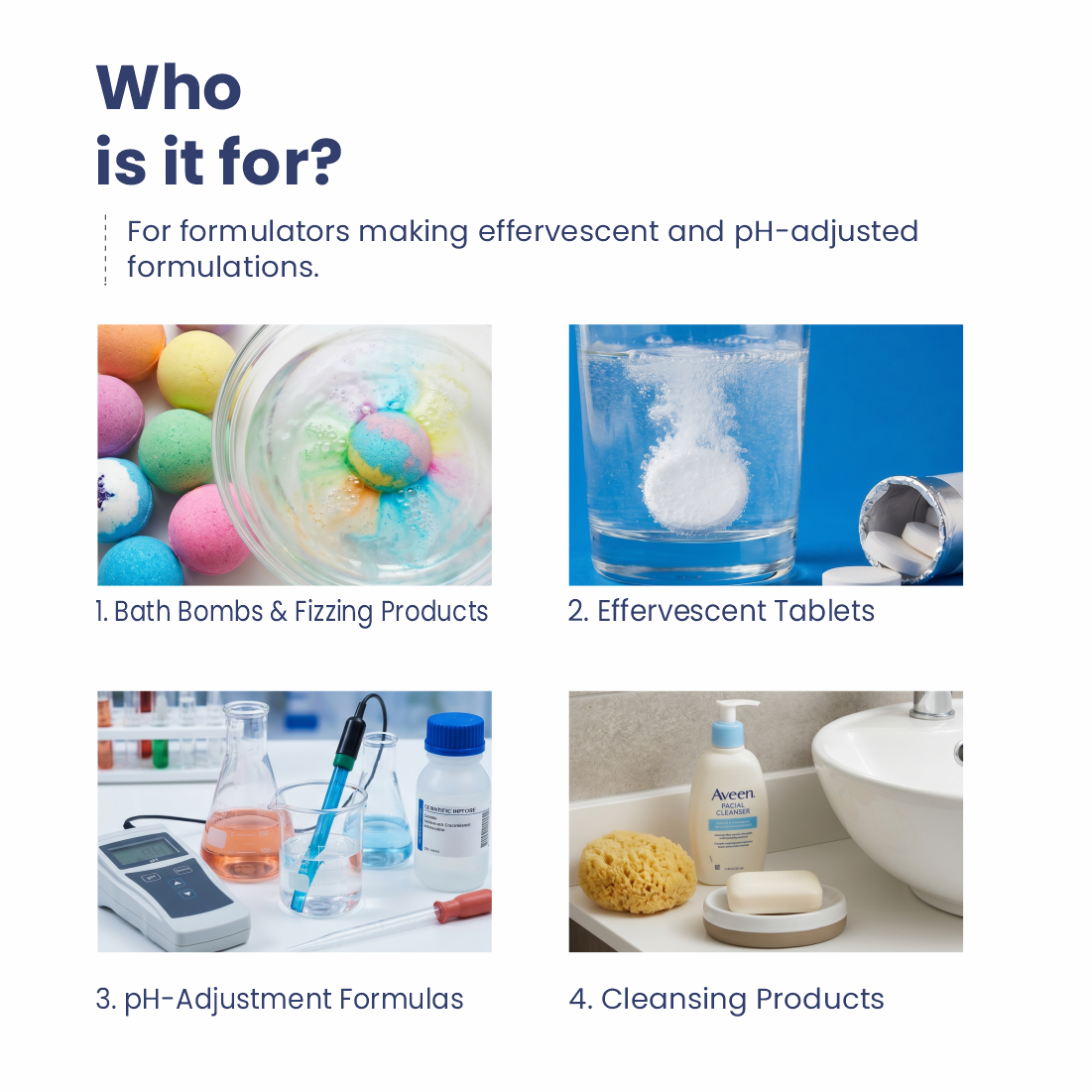 Ammonium Bicarbonate applications in skincare haircare masks and personal care products