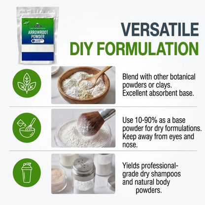 Arrowroot Powder formulation properties and ingredient profile