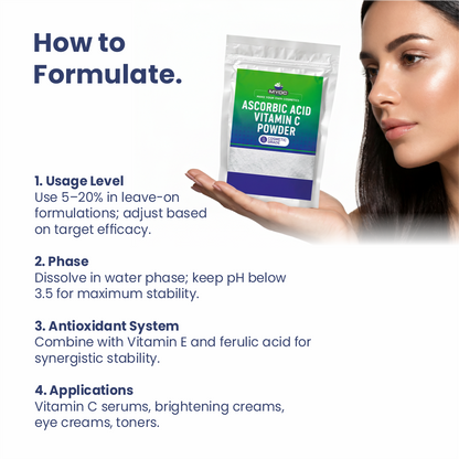How to use Ascorbic Acid in cosmetic formulations
