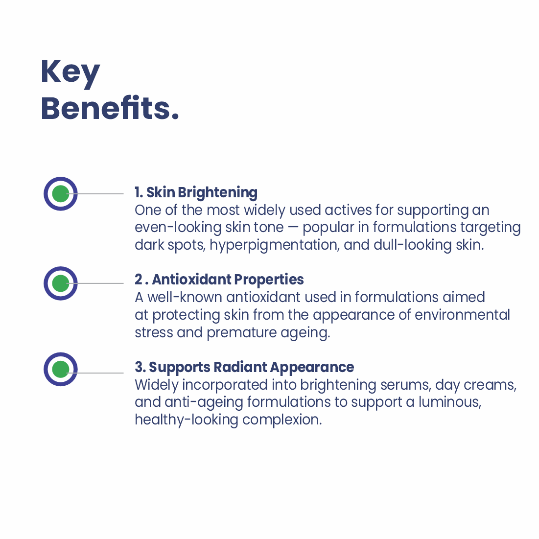 Ascorbic Acid key benefits for skincare formulations
