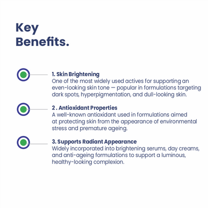 Ascorbic Acid key benefits for skincare formulations