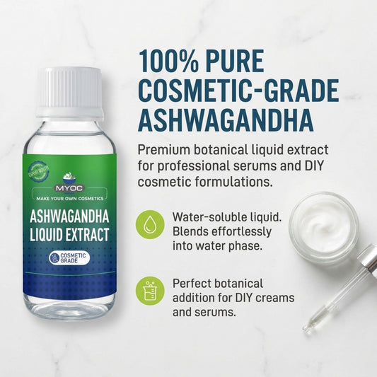 Ashwagandha Liquid Extract formulation properties and cosmetic applications