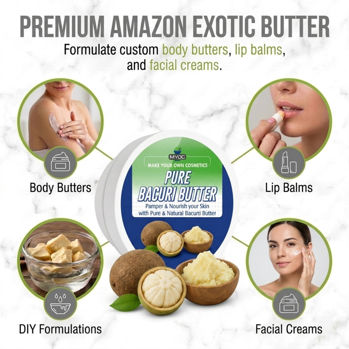 Bacuri Butter key benefits for cosmetic formulations