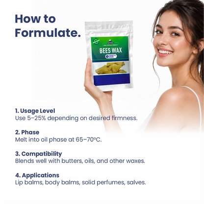 How to use Beeswax in cosmetic formulations