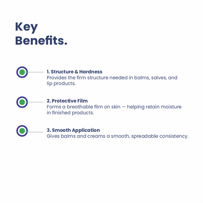 Beeswax key benefits for cosmetic formulations