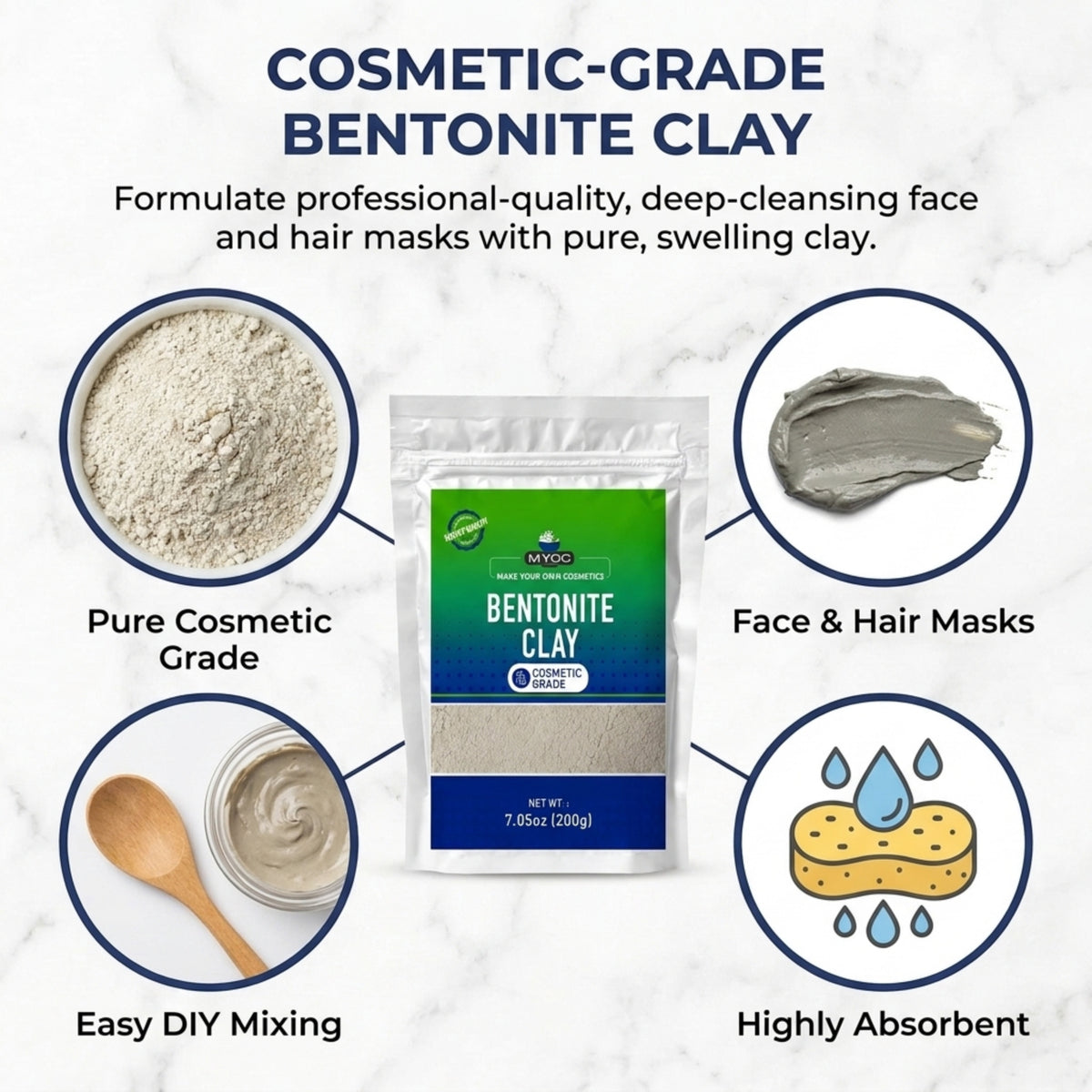 Bentonite Clay key benefits for cosmetic formulations