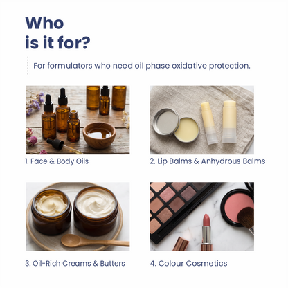 BHT powder applications in skincare haircare masks and personal care products
