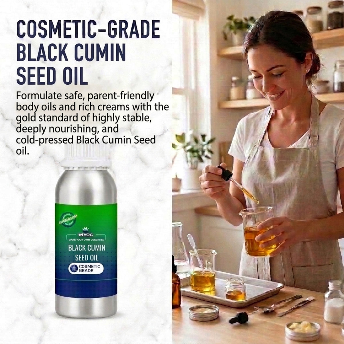 Black Cumin Seed Oil applications in skincare haircare and body care products
