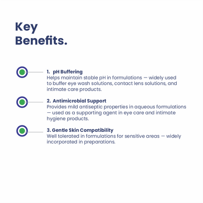 Boric Acid key benefits for skincare formulations