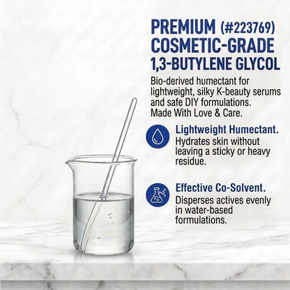 Butylene Glycol ingredient for cosmetic and personal care formulations