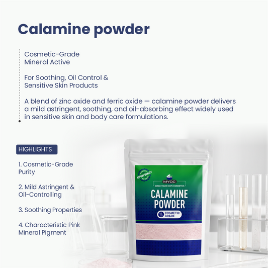 Calamine powder powder for cosmetic and personal care formulations