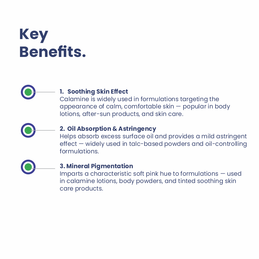 Calamine powder key benefits for cosmetic formulations