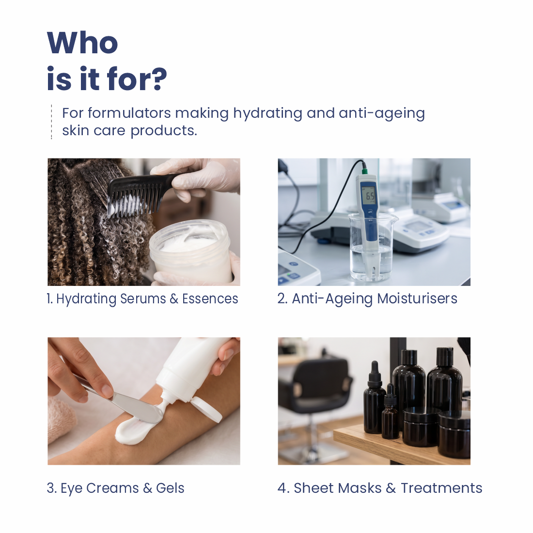 Calcium Hydroxide Powder applications in skincare haircare masks and personal care products