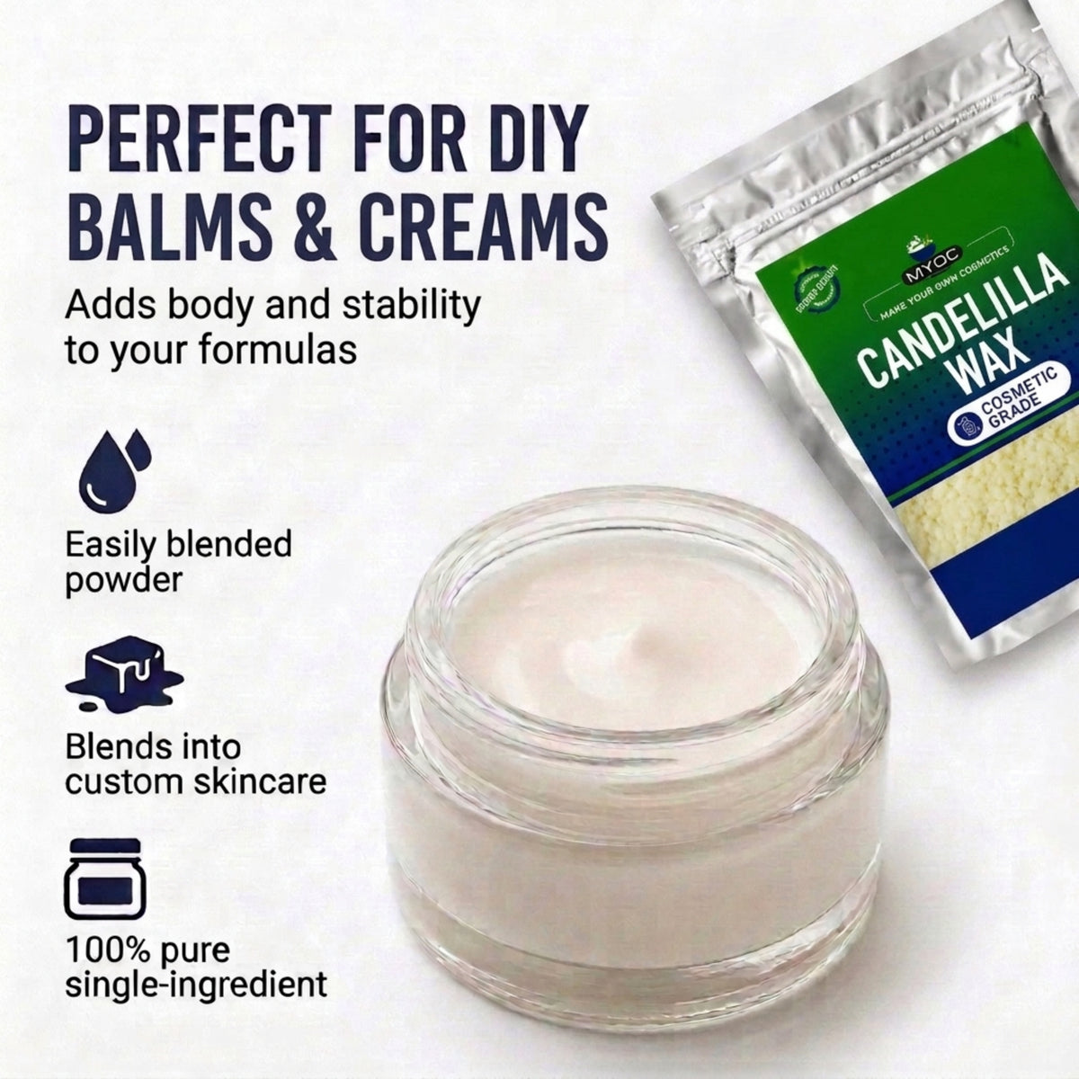 Candelilla Wax applications in skincare haircare and body care products