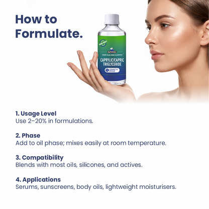 How to use Caprylic/Capric Triglyceride in cosmetic formulations
