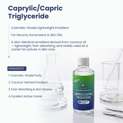 Caprylic/Capric Triglyceride ingredient for cosmetic and personal care formulations