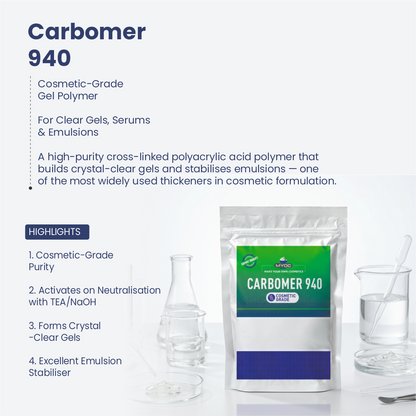 Carbomer 940 ingredient for cosmetic and personal care formulations