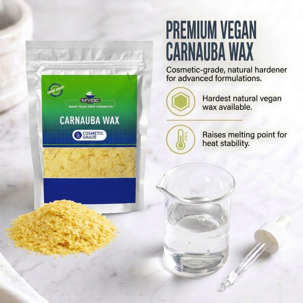 Carnauba Wax for creams balms and personal care formulations