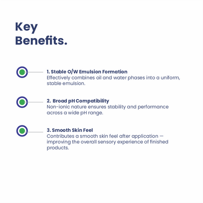 Ceteareth-20 key benefits for cosmetic formulations