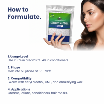 How to use Cetearyl Alcohol in cosmetic formulations