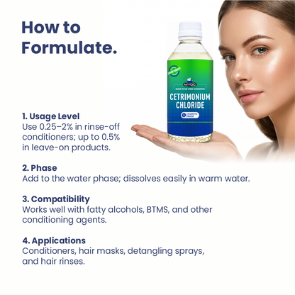 How to use Cetrimonium Chloride in cosmetic formulations