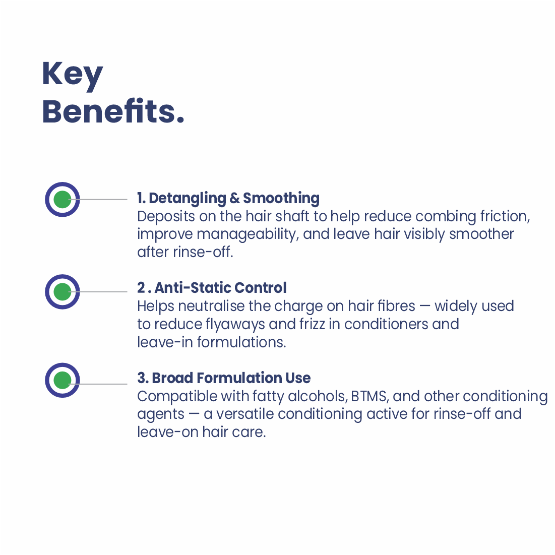 Cetrimonium Chloride key benefits for cosmetic formulations