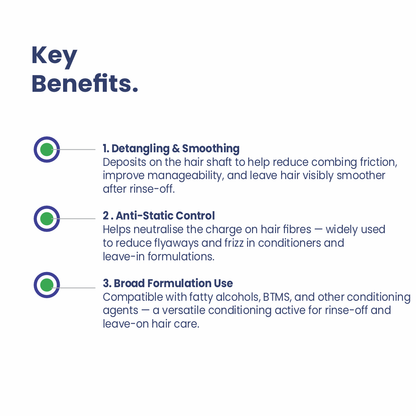 Cetrimonium Chloride key benefits for cosmetic formulations