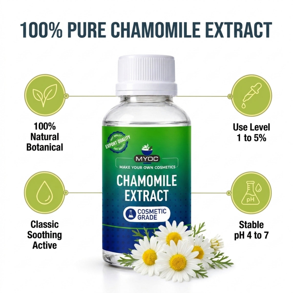 How to use Chamomile Extract in cosmetic formulations