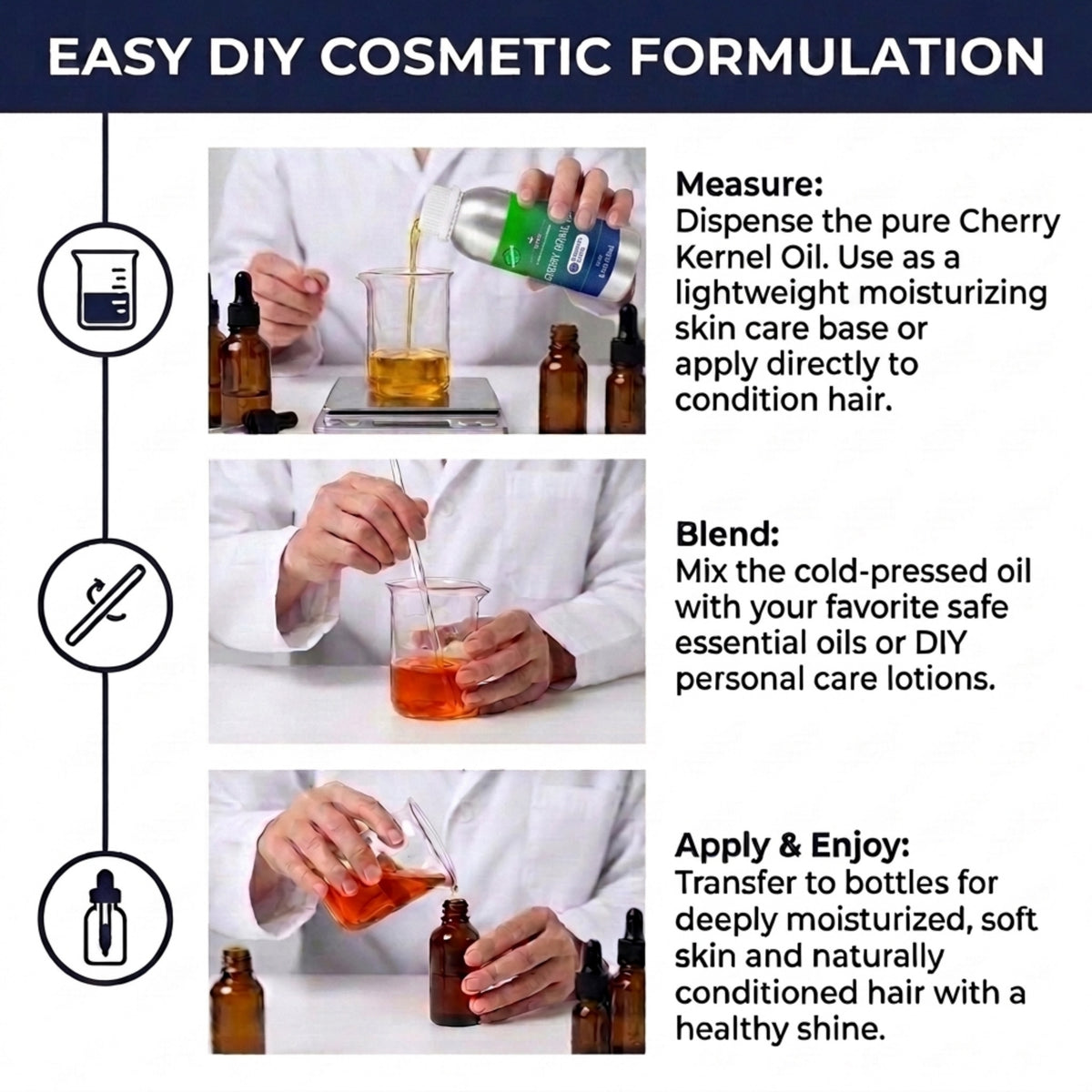Cherry Kernel Oil ingredient profile for skin and hair care formulations