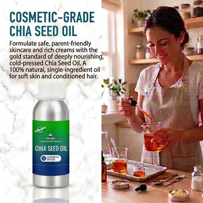 Chia Seed Oil applications in skincare haircare and body care products
