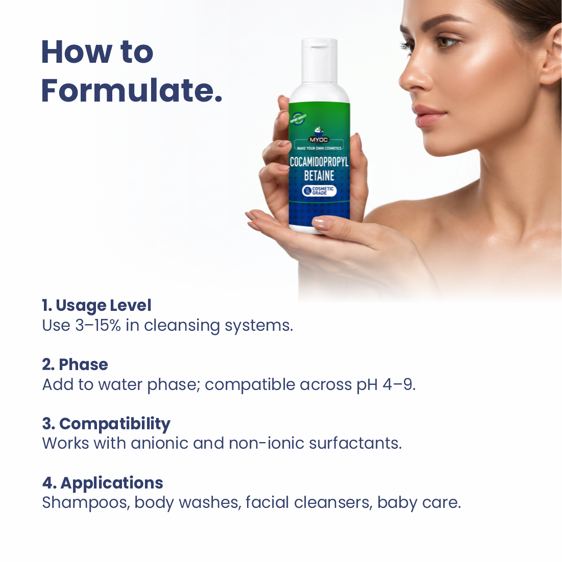 How to use Cocamidopropyl Betaine in cosmetic formulations